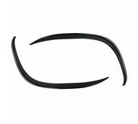 BTFWM Embellecedor divisor de ventilación de parachoques delantero, for Mercedes-Benz, for Clase C W205 2019, cubierta de entrada lateral con apariencia de fibra de carbono, alerón frontal negro Panel