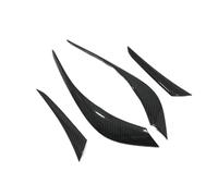BTFWM Embellecedores de faros delanteros y traseros for CX-5, CX-5 KF (2017, 2018, 2019, 2020 y 2021) cubierta de ceja de luz delantera(Carbon Rear 4pcs)