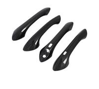 BTFWM For Chevrolet Onix II Turbo 2019-2023 cubierta de manija puerta fibra carbono embellecedor pegatinas diseño coche Tuning Cubierta para manija de puerta exterior de coche(4handle 2buttons)