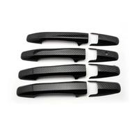 BTFWM For Civic, 8 2006-2011 Cubierta de manija puerta coche fibra carbono Pegatinas tapa captura Protección superpuesta Cubierta para manija de puerta exterior de coche(Black Handle 4 Door)