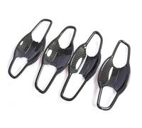 BTFWM For Civic, 8 2006-2011 Cubierta de manija puerta coche fibra carbono Pegatinas tapa captura Protección superpuesta Cubierta para manija de puerta exterior de coche(Black Handle Bowl 4 Door)