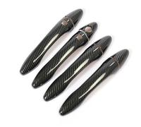 BTFWM For Kia, Optima K5 2011-2015, accesorios, cubierta de manija puerta Exterior, embellecedor fibra carbono ABS con, for Smart, orificios cerradura Cubierta para manija de puerta exterior de coche