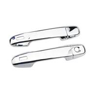 BTFWM For Toyota, CHR C-HR 2016-2020, manijas de puertas exteriores coche carbono cromado, cubiertas, pegatinas tapa captura cuencos Cubierta para manija de puerta exterior de coche(Silver With Smart)