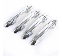 BTFWM For Toyota, Vios/Yaris 3ª generación XP150 2013-2021 pegatinas de protección cubierta manija puerta coche LHD cromadas/carbono Cubierta para manija de puerta exterior de coche(Silver No Smart)