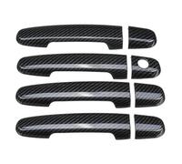 BTFWM For Toyota, Vios/Yaris 3ª generación XP150 2013-2021 pegatinas de protección cubierta manija puerta coche LHD cromadas/carbono Cubierta para manija de puerta exterior de coche(Carbon No Smart)
