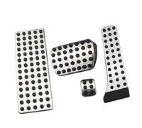 BTFWM For, W124 W202 W203 W140 W208 W210 W211 W220 R170 R171 Clase R Cubierta de pedal embrague freno gas automóvil Accesorios pie Protector de pedales para coche(Black AT WITH REST)