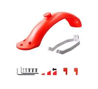 BTFWM For Xiaomi M365 Scooter Rear Mudguard Front Red Fender Tire Tyre Splash Mud Guard Fenders Bracket Electric Scooter Parts Kit Luz lateral del coche(Rot)