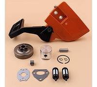 BTFWM Kit de cojinete de anillo de pistón de manija de freno de cubierta de embrague de 38 mm, repuestos de motosierra de gasolina, for Husqvarna, 136, 137, 36 Mango de freno de motosierra