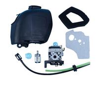 BTFWM Kit de junta ojal tanque carburador y cubierta filtro combustible aire for cortadora césped, soplador, recortadora, desbrozadora GX35 GX35NT Filtro de aire para cortadora de césped
