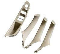 BTFWM LHD Juego de 7 Piezas Cubierta Interior Tirador manija Panel Puerta Pasajero Coche, for, F10 F11 F18 520i 523i 525i 528i 535i 51417225851 Tirador de puerta interior de coche(Beige White-4pcs)