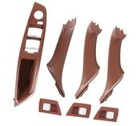 BTFWM LHD Juego de 7 Piezas Cubierta Interior Tirador manija Panel Puerta Pasajero Coche, for, F10 F11 F18 520i 523i 525i 528i 535i 51417225851 Tirador de puerta interior de coche(Red Brown-7pcs)