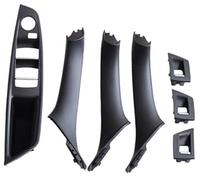 BTFWM LHD Juego de 7 Piezas Cubierta Interior Tirador manija Panel Puerta Pasajero Coche, for, F10 F11 F18 520i 523i 525i 528i 535i 51417225851 Tirador de puerta interior de coche(Black-7pcs)