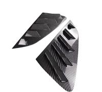 BTFWM Moldura de alerón triangular for ventana trasera, cubierta de persiana for Polo, Mk6 GTI 2017-2023, kit de carrocería Cubierta de rejilla exterior del coche(Carbon Look)