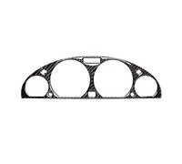 BTFWM Panel de Instrumentos Interno de Fibra de Carbono, Marco Decorativo, Cubierta de Tablero, Pegatinas, embellecedor Interior, for BMW, for E46 M3 1998-2005 Pegatinas para Volante