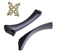 BTFWM Panel de manija puerta interior, for, E90 E91 Serie 3 Sedan, cubierta embellecedora tirar 51417230850 51419150335 51419150340 51417230849 Tirador de puerta interior de coche(Black-Set-Right)