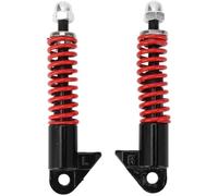 BTFWM Par de amortiguadores Delanteros hidráulicos de 128 mm de Alto Rendimiento for Scooters eléctricos, Motocicletas, ATV, Scooters, Motos de Cross (Negro) Amortiguador Delantero Ajustable(Rot)