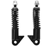 BTFWM Par de amortiguadores Delanteros hidráulicos de 128 mm de Alto Rendimiento for Scooters eléctricos, Motocicletas, ATV, Scooters, Motos de Cross (Negro) Amortiguador Delantero Ajustable(Schwarz)
