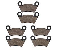 BTFWM Pastillas de freno delanteras y traseras for motocicletas Polaris 500 Ranger 4x4 EFi 2006 2007 2011 2012 2013 Juego de pastillas de freno delanteras y traseras(3pairs)