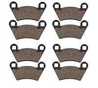 BTFWM Pastillas de freno delanteras y traseras for motocicletas Polaris 500 Ranger 4x4 EFi 2006 2007 2011 2012 2013 Juego de pastillas de freno delanteras y traseras(4pairs)