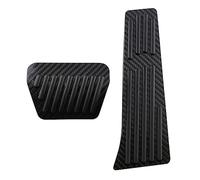 BTFWM Pedales de coche, pedal freno combustible y gas, placa almohadilla fibra carbono, accesorios for, Serie 3 E46 E90 F30 G20 1998-2023 AT, cubierta pie Protector de pedales para coche