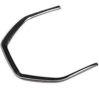 BTFWM Pegatinas de Ajuste de Cubierta de Lentejuelas para Volante de Coche, de Acero Negro Cepillado, para Discovery Sport 2015 2016 2017 Cubierta del Borde del Volante