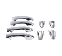 BTFWM Pegatinas plateadas for manija de puerta coche, embellecedor tapa captura, cubierta exterior, for CR-V 2007-2011 Cubierta para manija de puerta exterior de coche