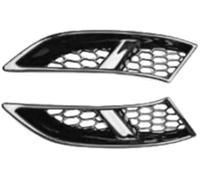 BTFWM Reemplazo de la cubierta entrada lámpara antiniebla delantera, para Toyota para Land Cruiser 250 y Prado Lc250 J250 Inserto de rejilla de parachoques(BLACK Glossy Black)