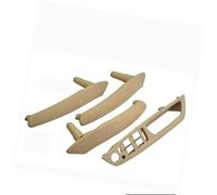 BTFWM RHD LHD interior ABS cubierta exterior de cuero manija puerta reposabrazos conjunto panel embellecedor, for, X5 X6 E70 E71 2007-2013 Tirador de puerta interior de coche(RHD-Beige-Standard)