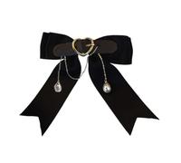 Btgghytr 1/2 horquillas con forma de corazón con lazo para niñas, clip para el pelo de Halloween, coleta con perla, para mujer, pinzas de peinado para mujeres y niñas