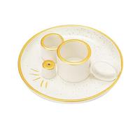 Btgghytr Bandeja multiusos de cerámica para colector de cenizas, para conos de palo, madera de santo y salvias, con diseño elegante, quemadores de cerámica para conos de palo