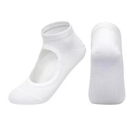 Btgghytr Calcetines de pilates de punta completa para mujer, calcetines de pilates antideslizantes para fitness, baile, entrenamiento