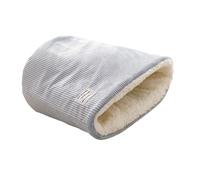 Btgghytr Cama cálida para gatos, forro de felpa, nido de gatos para invierno, cómodo saco de dormir con forma de cubo para gatos fríos