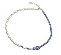 Btgghytr Collar con colgante de pez payaso de moda, accesorio de pez payaso, accesorio distintivo de cadena de cuello con cuentas, adorno clásico vintage con cuentas, talla única, como se describe