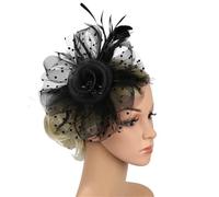 Btgghytr Diadema para mujeres y niñas, accesorio tradicional con plumas, decoración para bodas, carreras, fiestas