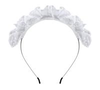Btgghytr Diadema para mujeres y niñas, delicada diadema elegante con patrón hueco, cordones plisados, aro para el pelo, accesorio para fiesta, cosplay, accesorios para el cabello