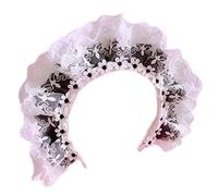 Btgghytr Diadema para mujeres y niñas, delicada diadema elegante y colorida con lazo, cordones plisados, aros para el pelo, diadema para fiesta, cosplay, accesorios para el cabello