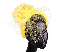 Btgghytr Diadema para mujeres y niñas, diadema acolchada con velo para mujer, pastillero, sombrero, ópera, diadema linda, accesorios para el cabello