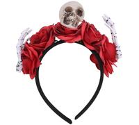 Btgghytr Diadema para mujeres y niñas, diadema de calavera de Halloween, diseño realista, accesorio ligero y cómodo
