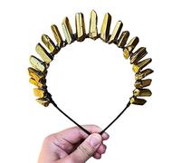Btgghytr Diadema para mujeres y niñas, diadema de corona de reina, diademas de cristal natural, accesorios para el cabello hechos a mano para boda, luna, bruja, fiesta, disfraz, bonita diadema para el
