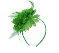 Btgghytr Diadema para mujeres y niñas, diadema de flores con plumas de los años 1900 para carnavales, fiestas, decoración de pelo antiguo
