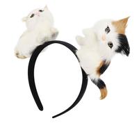 Btgghytr Diadema para mujeres y niñas, diadema de orejas de animales de dibujos animados, accesorio para el pelo de tela suave, accesorio elegante para mujer