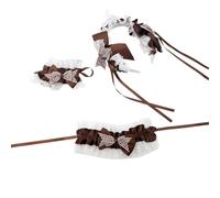Btgghytr Diadema para mujeres y niñas, diadema elástica con lazo de encaje para mujeres, accesorio flexible para el cabello, ajuste casual