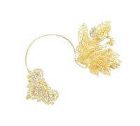 Btgghytr Diadema para mujeres y niñas, diadema exagerada con hojas de flores, diadema para novia, tocado de boda, bonita diadema para el pelo, accesorios para el cabello