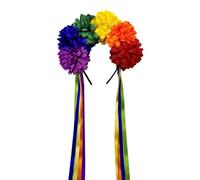 Btgghytr Diadema para mujeres y niñas, diadema floral para el pelo, aro de Halloween, borlas decorativas, juego de rol, disfraz de baile de graduación