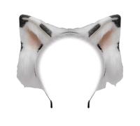 Btgghytr Diadema para mujeres y niñas, diademas de felpa con orejas de gato, accesorio suave para el pelo para fiestas de Halloween