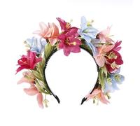 Btgghytr Diadema para mujeres y niñas, diademas de flores para mujer, corona de flores para boda, fiesta, guirnaldas, corona, corona de pelo, diademas florales, lindas diademas para el pelo,