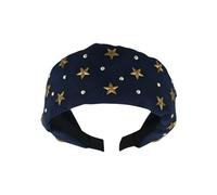 Btgghytr Diadema para mujeres y niñas, elegante diadema de estrella inspirada en Corea, accesorio para el pelo de tela suave para mujer