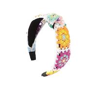 Btgghytr Diadema para mujeres y niñas, exquisita diadema de ganchillo para mujer, turbante para mujer, accesorios para el cabello, bonita diadema para el cabello