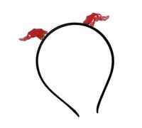 Btgghytr Diadema para mujeres y niñas, hecha a mano, con cuernos de diablo, accesorios de cosplay, cuernos festivos