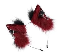 Btgghytr Diadema para mujeres y niñas, hecha a mano, con orejas de gato, accesorio de disfraz para Halloween, fiesta de Acción de Gracias